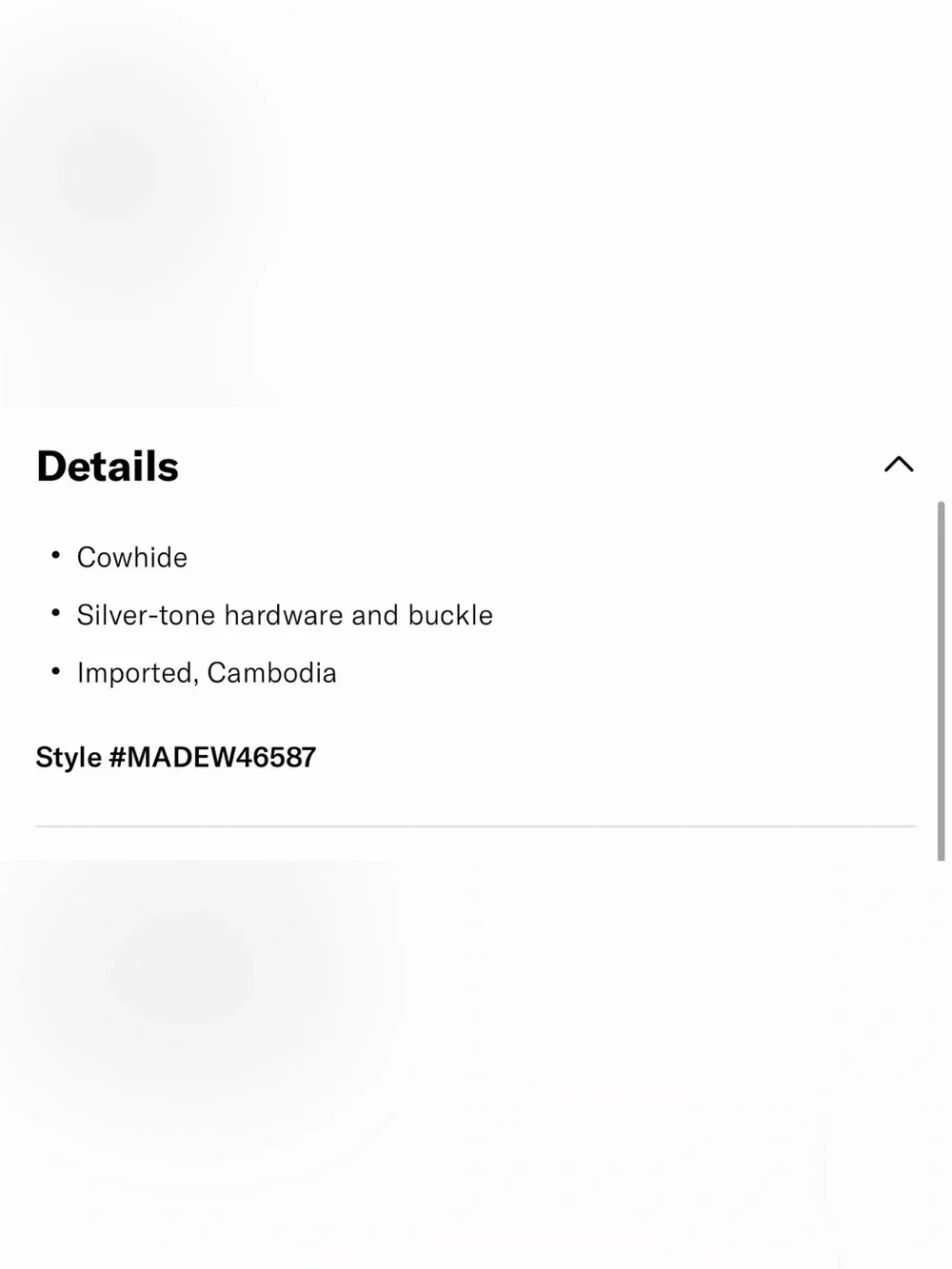 Madewell Triple Metal Keeper Belt